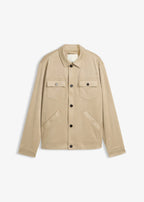 Men's Faux Suede Jacket in Muted Reed Green, view 1