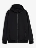 Men's Water-Repellent Softshell Jacket in Black, view 1