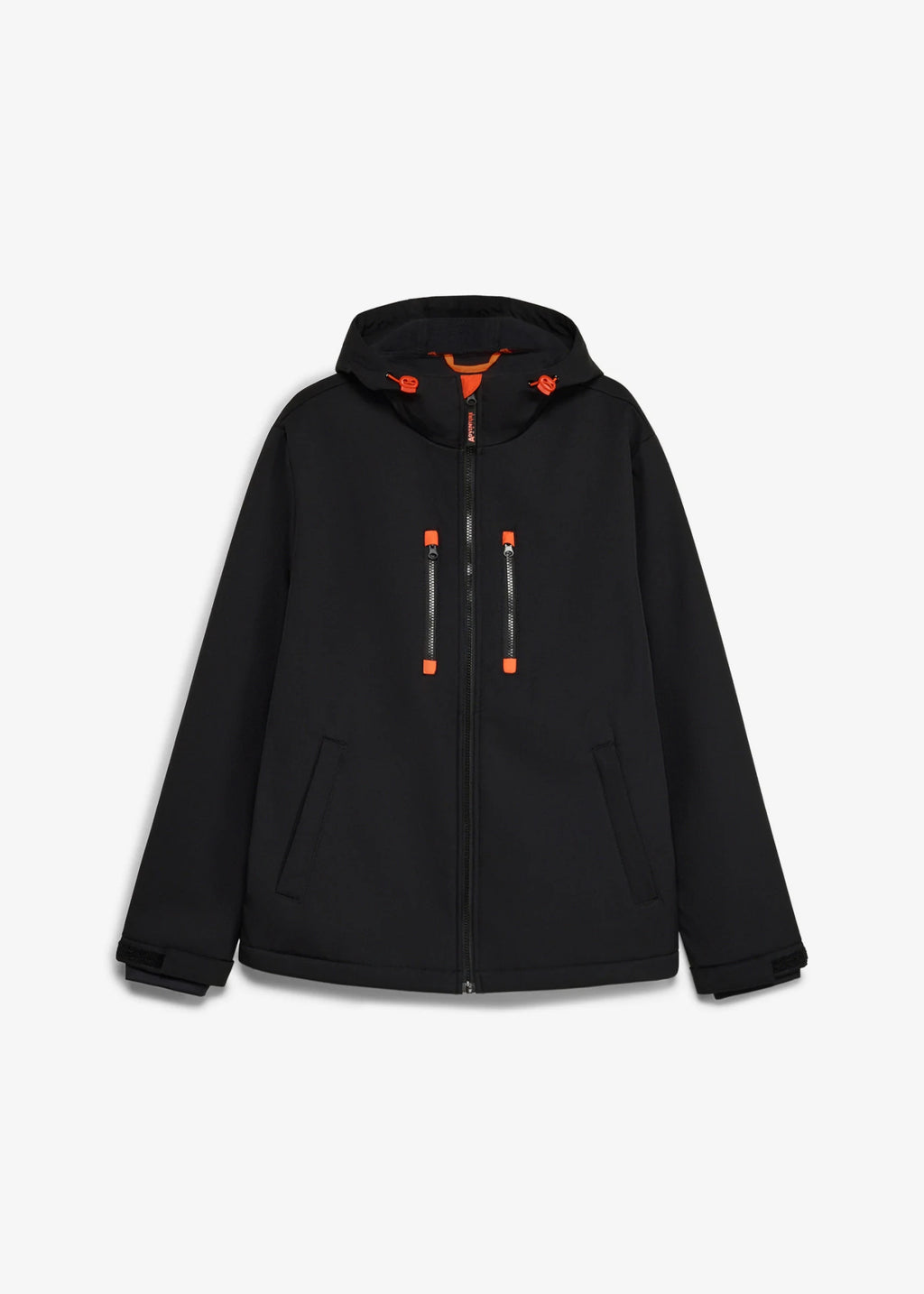 Men's Water-Repellent Softshell Jacket in Black, view 1