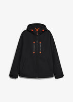 Men's Water-Repellent Softshell Jacket in Black, view 1