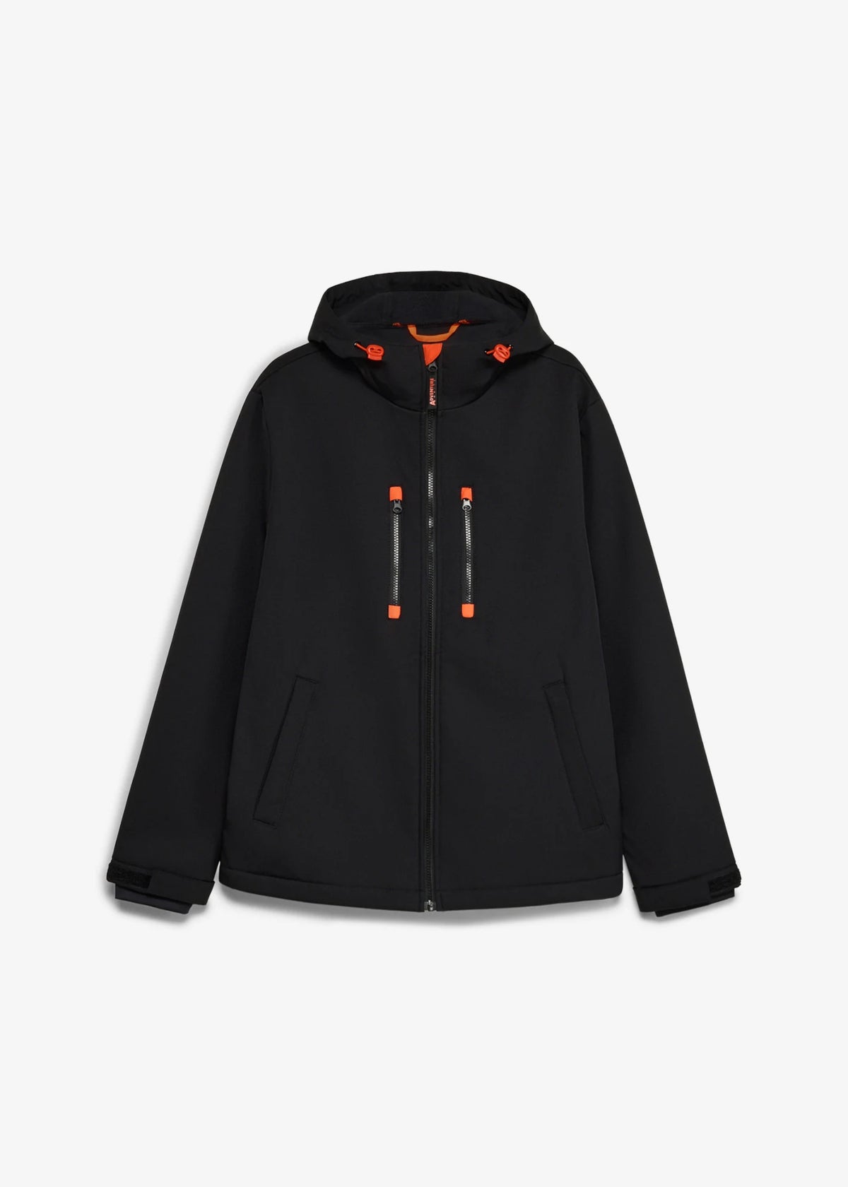 Men's Water-Repellent Softshell Jacket in Black, view 1