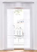 Sliding Sheer Curtain Panel, Including XXL Sizes in White, view 1