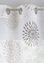 Lightweight Sheer Curtain Panel, Including Extra-Long Sizes in Brown and White, view 2